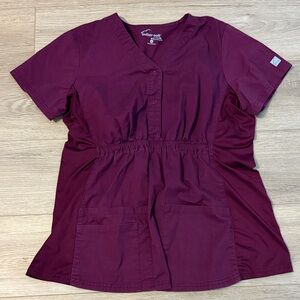 Ultra-Soft Women's Button Down Burgundy Shirt